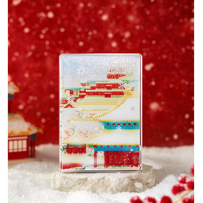 Snow Flowing Sand Fridge Magnet