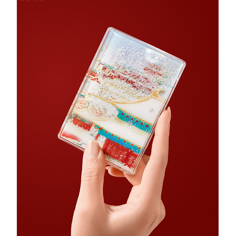 Snow Flowing Sand Fridge Magnet