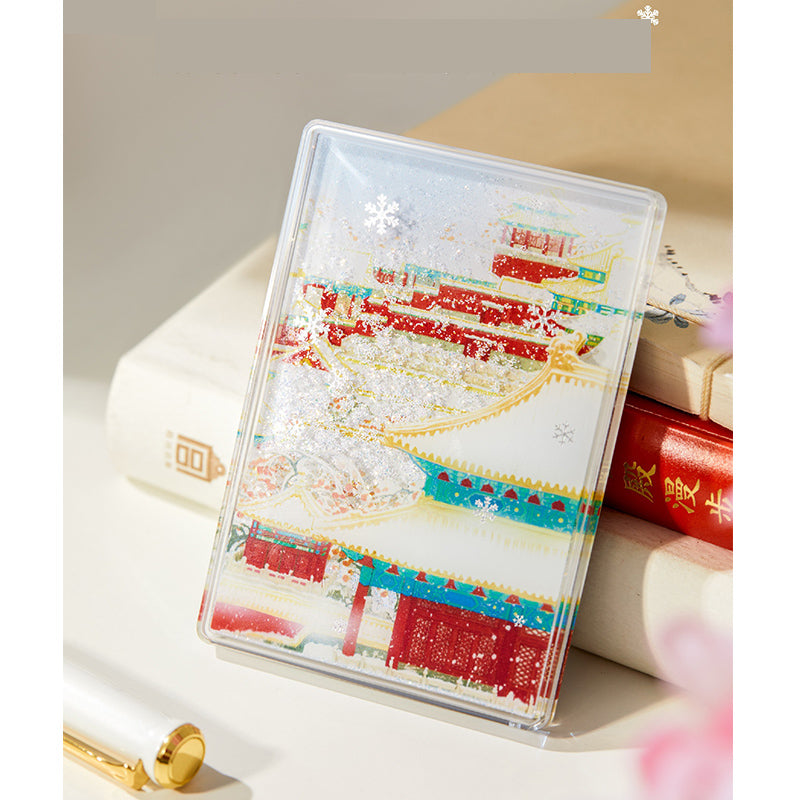 Snow Flowing Sand Fridge Magnet