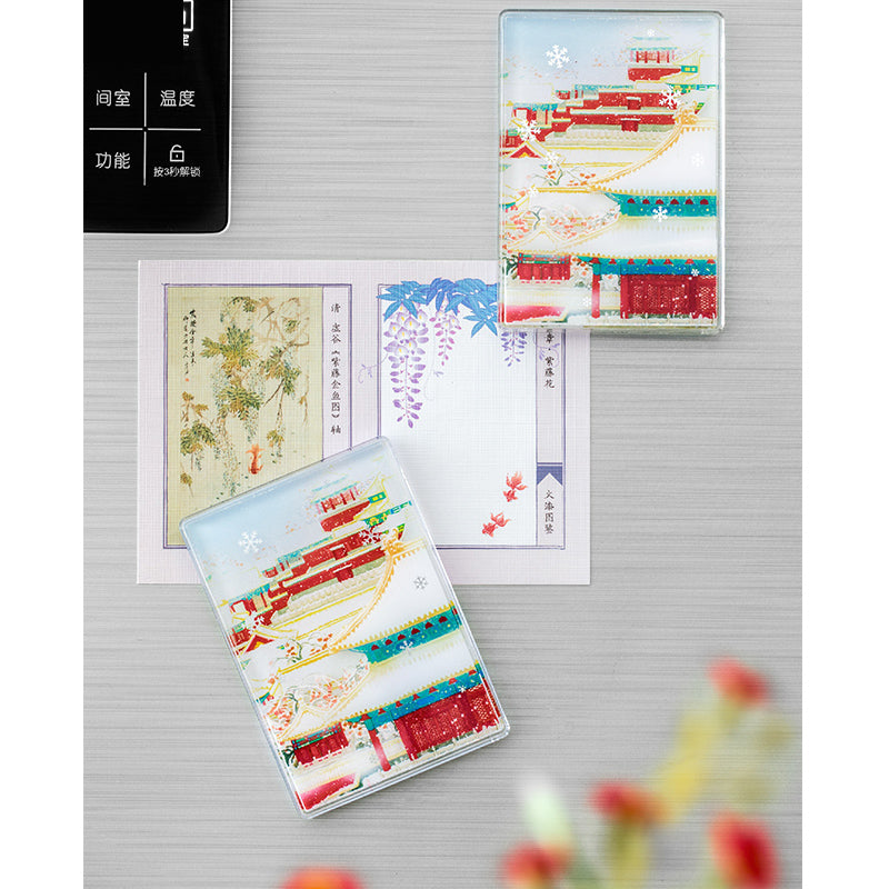 Snow Flowing Sand Fridge Magnet