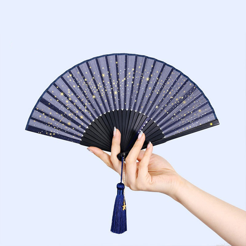 Starry Sky Folding Fan
