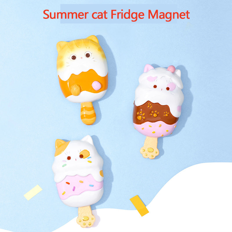 Summer cat Fridge Magnet