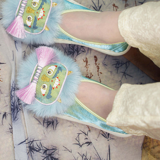 Tender green tiger shoes