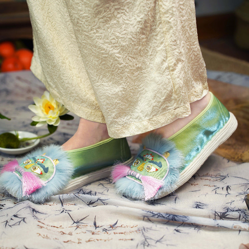 Tender green tiger shoes