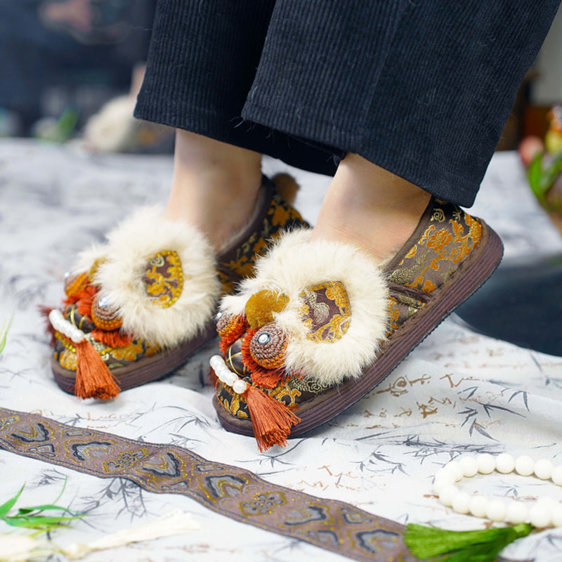 Thick soled tiger shoes