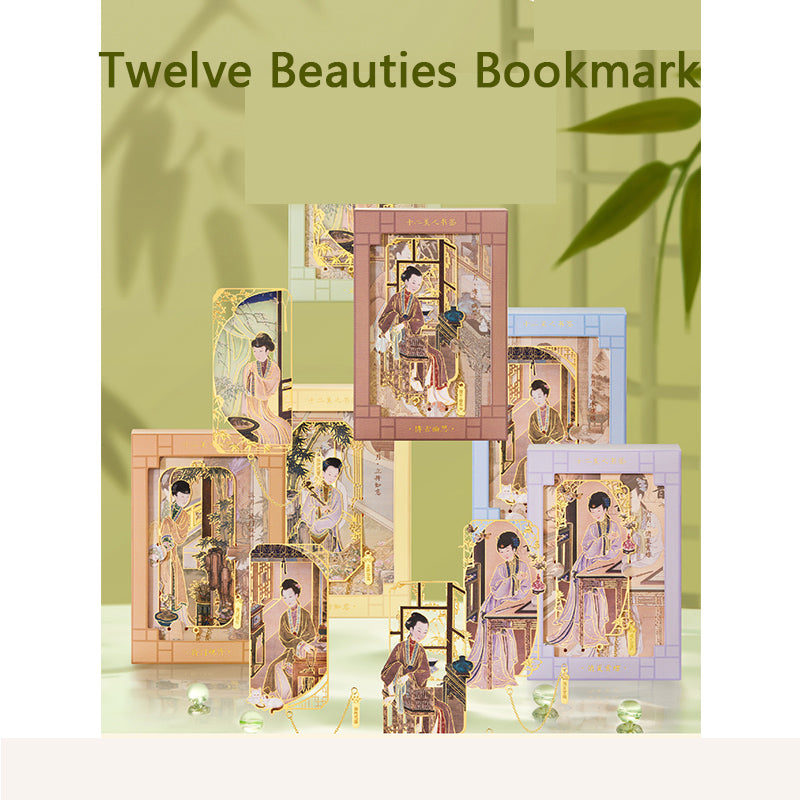 Twelve Beauties Bookmark