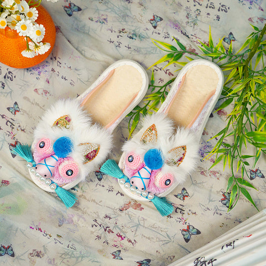 White pink tiger shoes