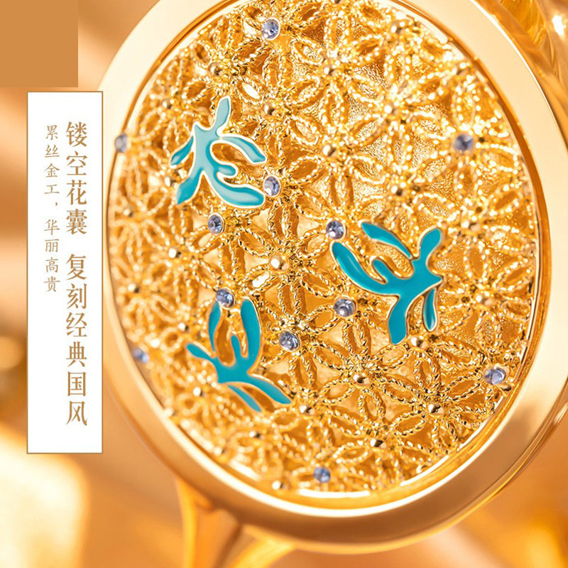 Yongzheng's Flower Bag-Handle Mirror