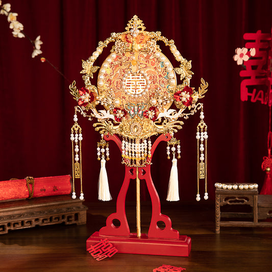 Zhiyuan Poetry Theme wedding fan