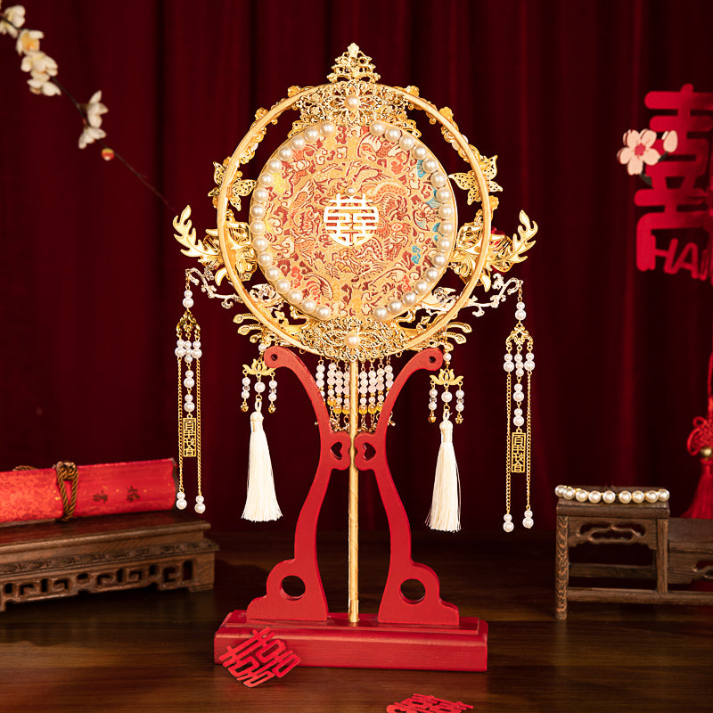 Zhiyuan Poetry Theme wedding fan